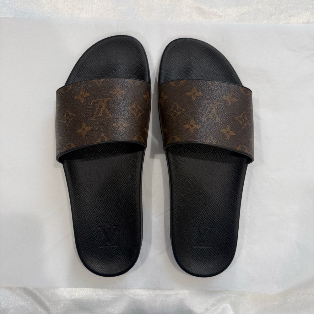 Louis Vuitton Monogram Brown Slides